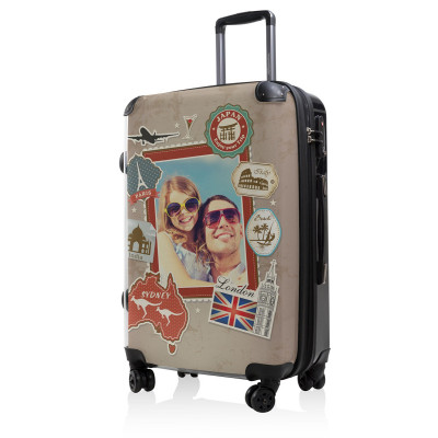 Чемодан Hauptstadtkoffer BLNBAG World Foto Braun Средний     