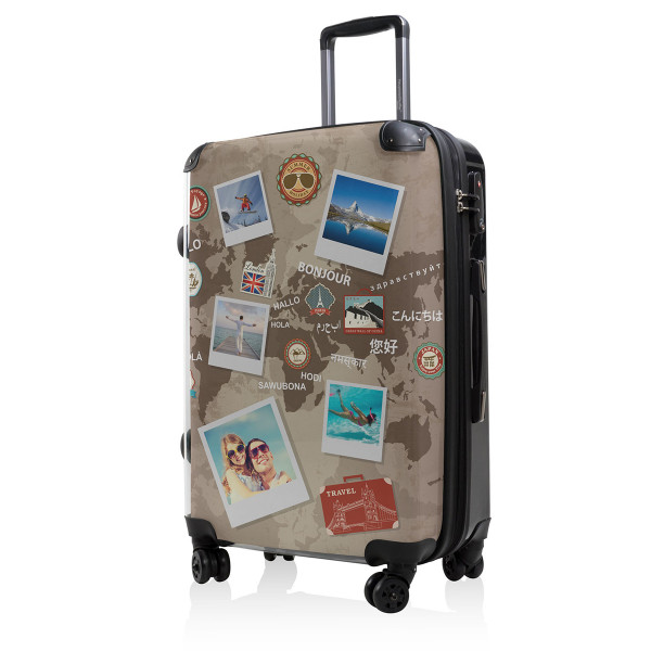 Чемодан Hauptstadtkoffer BLNBAG World Polaroid Braun Средний   